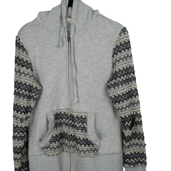 Ariat Grayson Womens Full Zip Heather Gray Hooded Jacket Size M - Picture 3 of 8